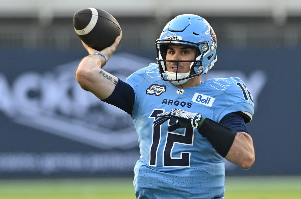 Toronto Argonauts putting right priorities in place with Chad Kelly not starting in Winnipeg