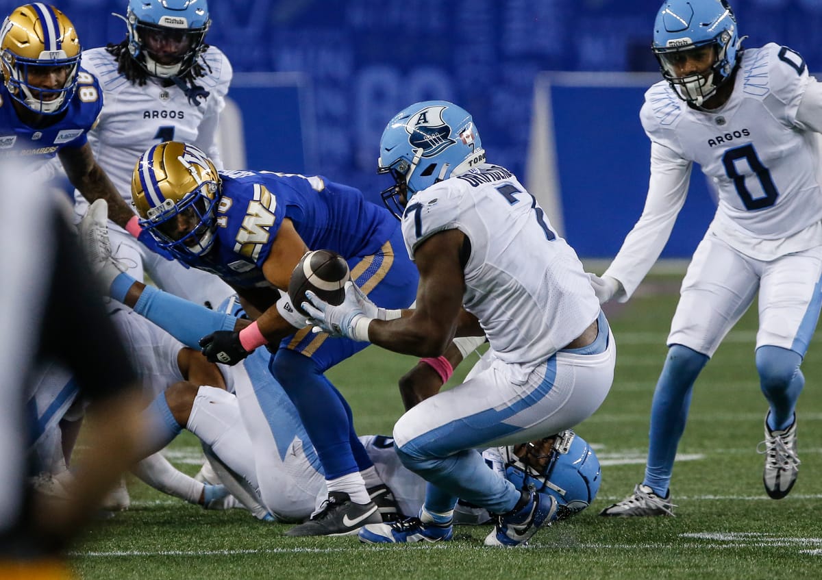 Toronto Argonauts defence sets stage for playoff-clinching win over Blue Bombers