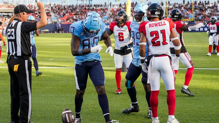 Kelly, Daniels lead offensive outburst for Toronto Argonauts in victory over Redblacks