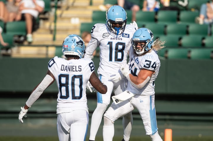 Toronto Argonauts pull away in second half to beat lowly Edmonton Elks