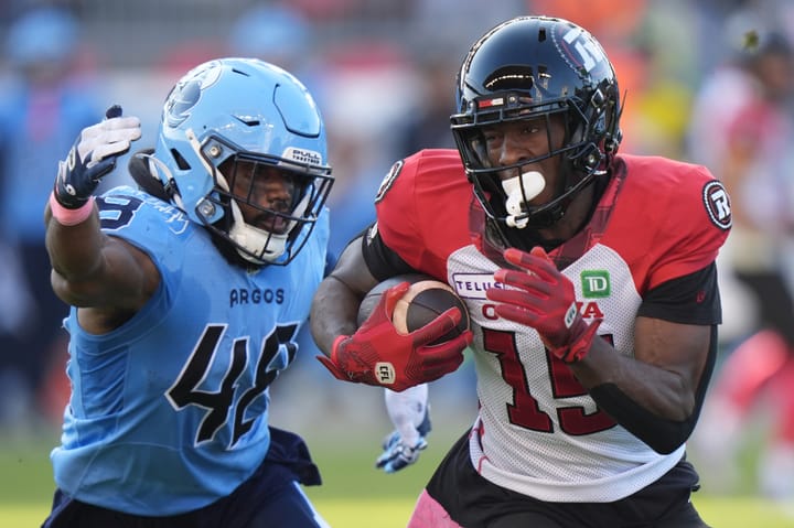 Toronto Argonauts beat Redblacks to secure home-field advantage for CFL's East semifinal